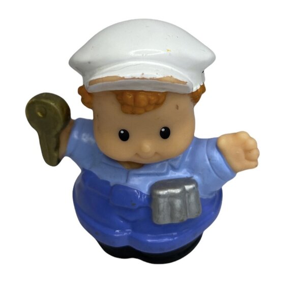 Fisher-Price Little People Ice Cream Truck Driver W Coin Belt & Key Main Street - Picture 1 of 7